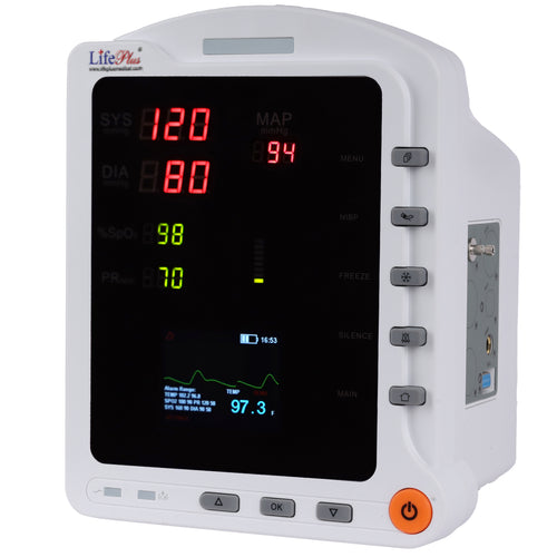 Patient Monitor -  Three Parameter - Spo2 , NIBP & Temp - Second View